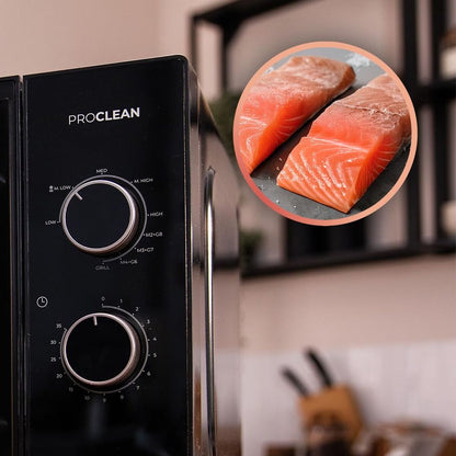 Mikrovågsugn med Grill Cecotec Proclean 4120 Svart 800 W 23 L finns hos Nordekko
