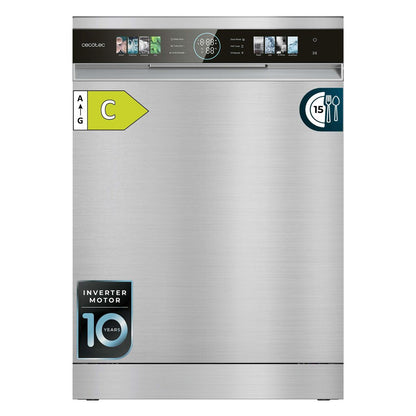 Cecotec Diskmaskin Bolero Aguazero 6620 Inox 15 kuvert Klass C 8 program XXL display finns hos Nordekko