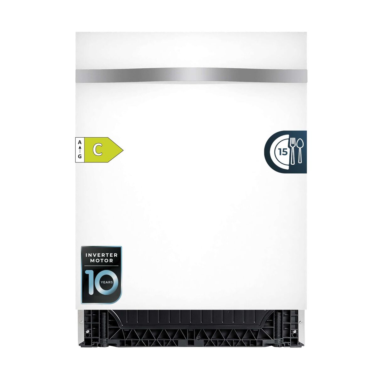 Cecotec Integrerad diskmaskin 15 kuvert 6620 Full-BI Vit Klass C Inverter-motor finns hos Nordekko