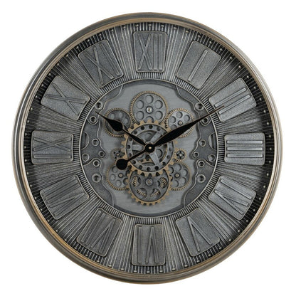 Väggklocka Grå Glas Järn 69,5 x 9 x 69,5 cm (3 antal) finns hos Nordekko