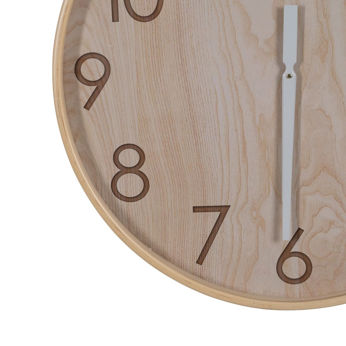 Väggklocka Naturell Trä 60 x 60 x 5,5 cm finns hos Nordekko