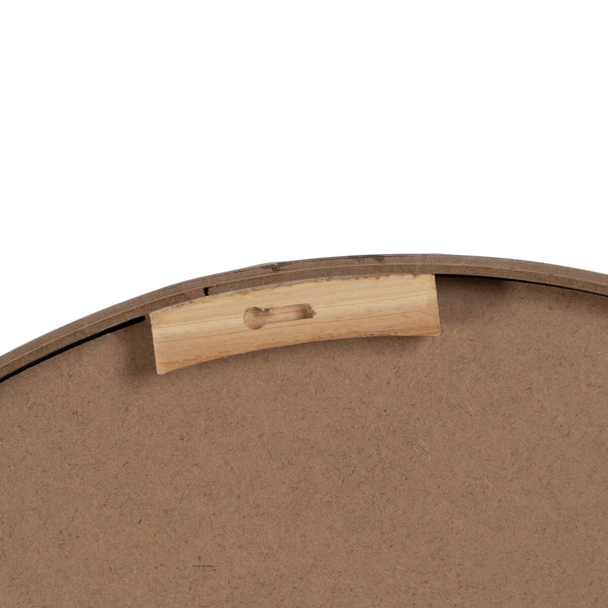 Väggklocka Vit Naturell Trä Glas 76 x 76 x 6 cm finns hos Nordekko
