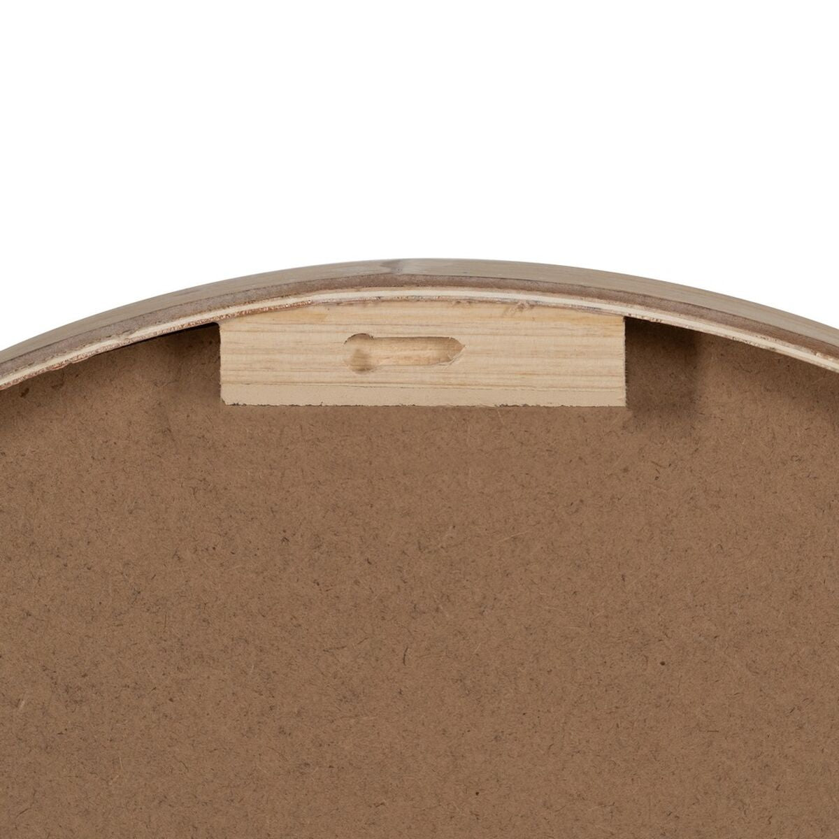 Väggklocka Vit Naturell Trä Glas 60 x 60 x 6,5 cm finns hos Nordekko