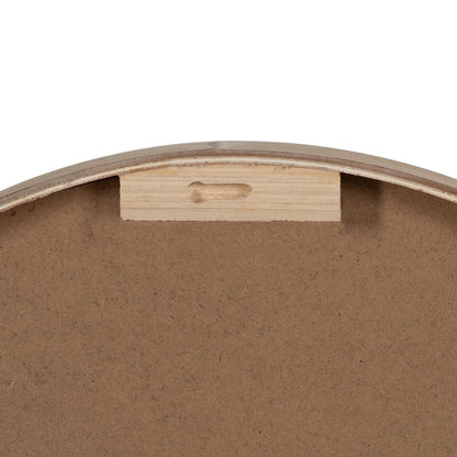 Väggklocka Vit Naturell Trä Glas 60 x 60 x 6,5 cm finns hos Nordekko