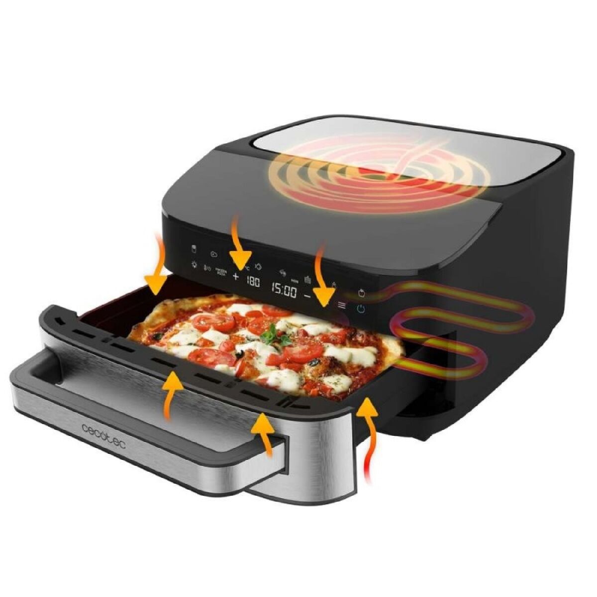 Pizzaberedare Cecotec Pizza&Fry 7000 finns hos Nordekko