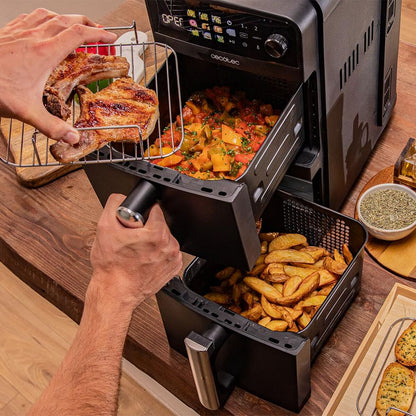 Luftfritös Cecotec Cecofry DuoLevel 10000 2400 W 10 L Svart finns hos Nordekko