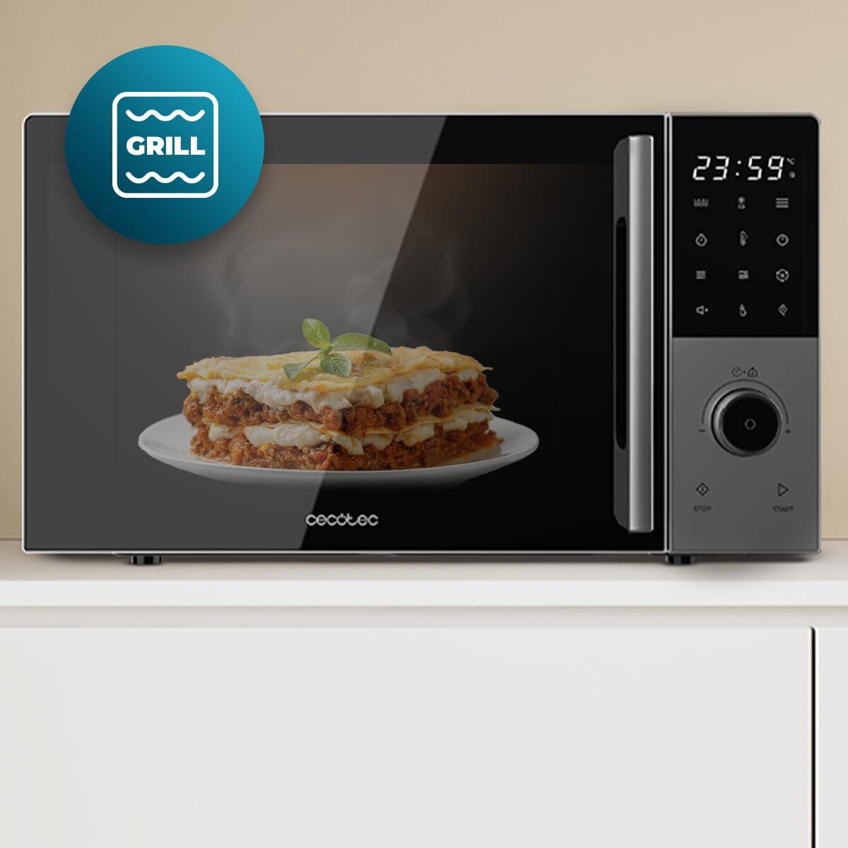 Mikrovågsugn med Grill Cecotec 2800 Svart 2200 W 28 L finns hos Nordekko