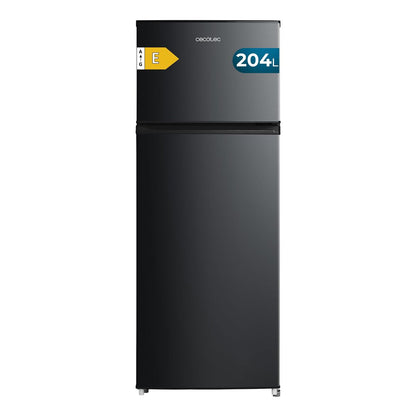 Cecotec Kombinerad Kylfrys 2D 204 Svart 204L Inverter E, 143cm, tyst, LED finns hos Nordekko