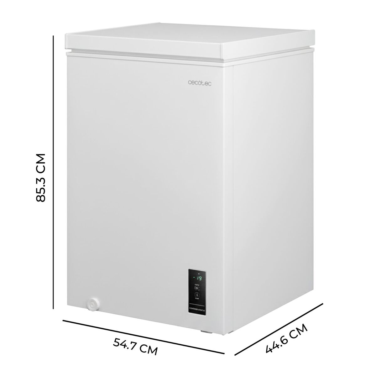 Cecotec Frysbox 99L Bolero CoolMarket Chest 99P Vit E 38dB LED finns hos Nordekko