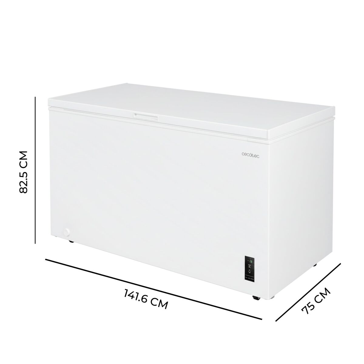 Frysbox - Cecotec Bolero CoolMarket Chest 418P 418L vit klass E 38dB finns hos Nordekko