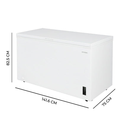Frysbox - Cecotec Bolero CoolMarket Chest 418P 418L vit klass E 38dB finns hos Nordekko