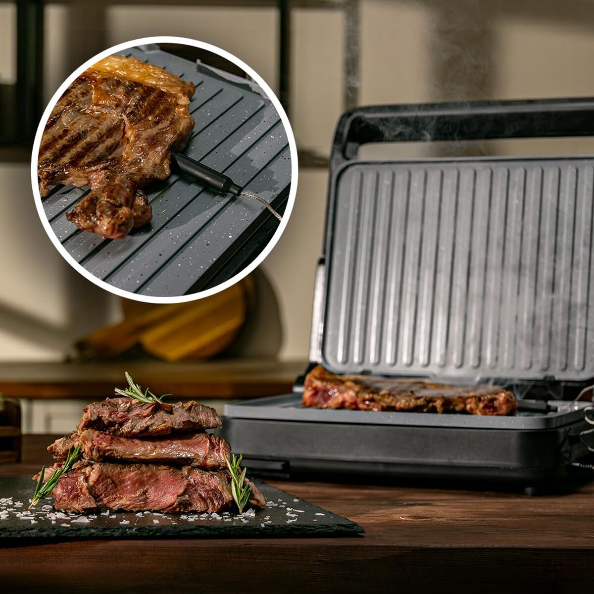 Elektriska Grillen Cecotec Rock'nGrill 2000 PerfectCook 2000 W finns hos Nordekko