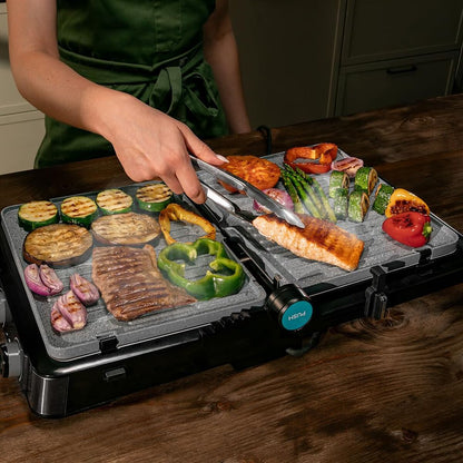 Elektriska Grillen Cecotec Rock’nGrill 2200 Dual 2200 W finns hos Nordekko