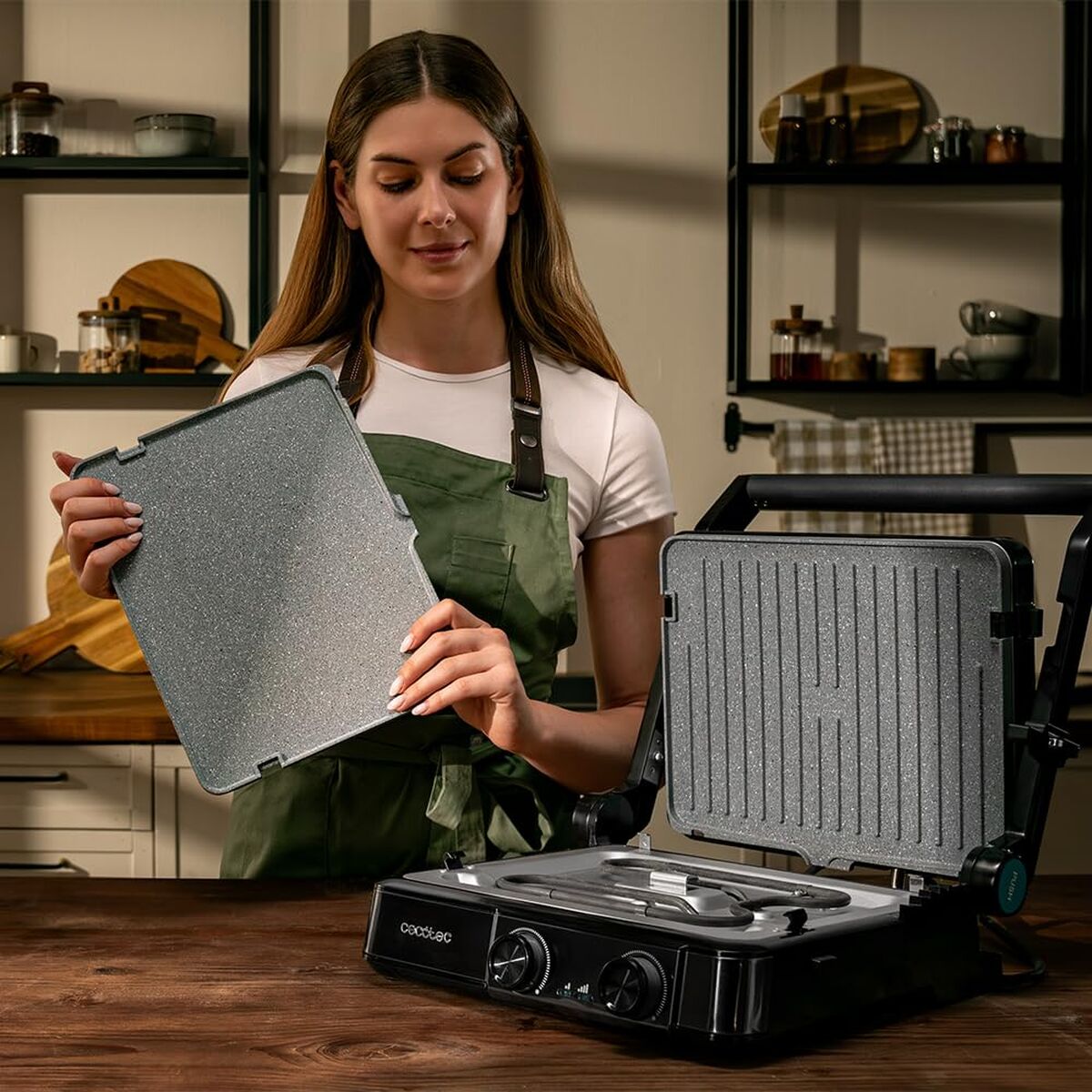 Elektriska Grillen Cecotec Rock’nGrill 2200 Dual 2200 W finns hos Nordekko