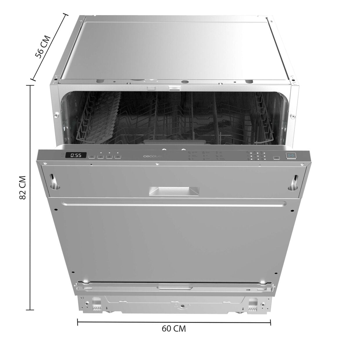 Cecotec Integrerad diskmaskin 13 kuvert stål 6110 Full-BI 6 program klass E finns hos Nordekko