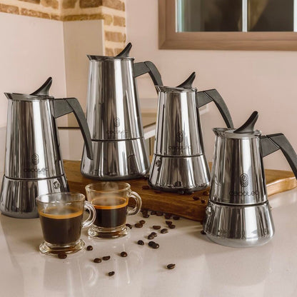 Italiensk Kaffepanna Cecotec Piccolina 900 Stål 10 Csészék 450 ml finns hos Nordekko