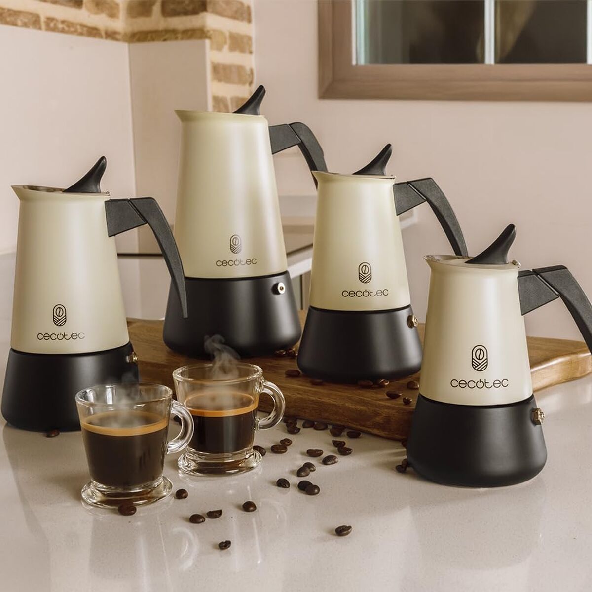 Italiensk Kaffepanna Cecotec Piccolina 900 Grön 10 Csészék 450 ml finns hos Nordekko