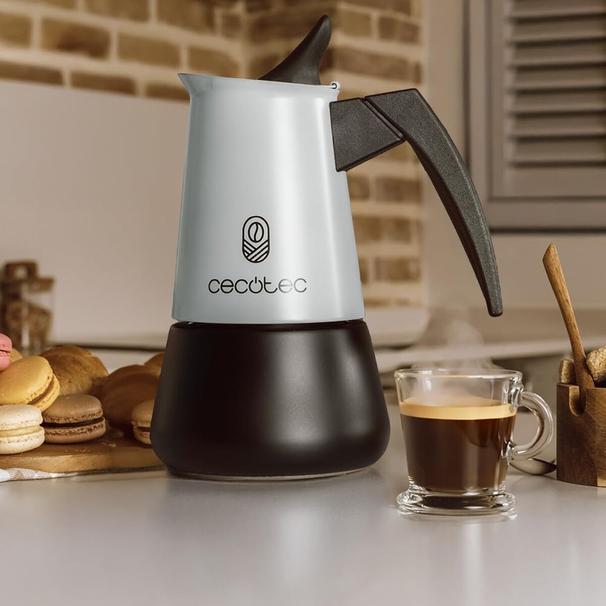 Italiensk Kaffepanna Cecotec Piccolina 900 Blå 10 Csészék 450 ml finns hos Nordekko