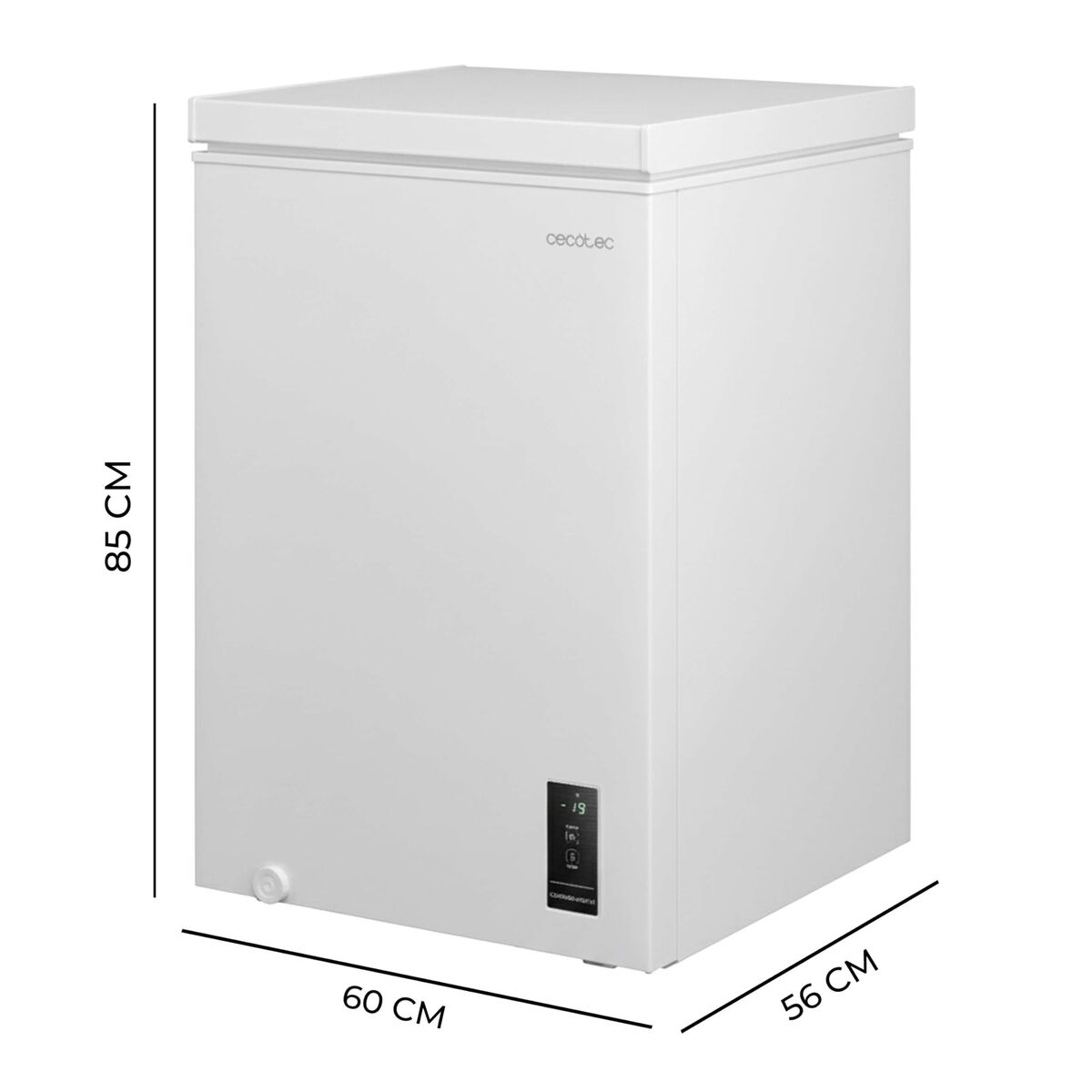 Cecotec Frysbox 143L Bolero CoolMarket 143P vit E, 37dB, dual, LED finns hos Nordekko