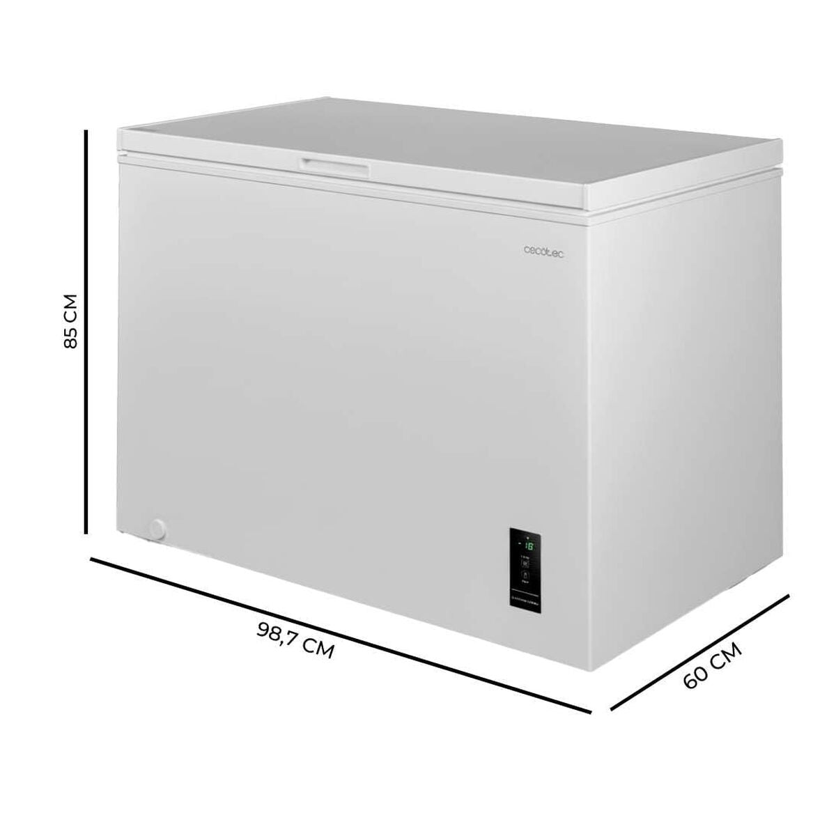 Cecotec Frysbox 249L Bolero CoolMarket Chest 249P vit klass E LED dual finns hos Nordekko