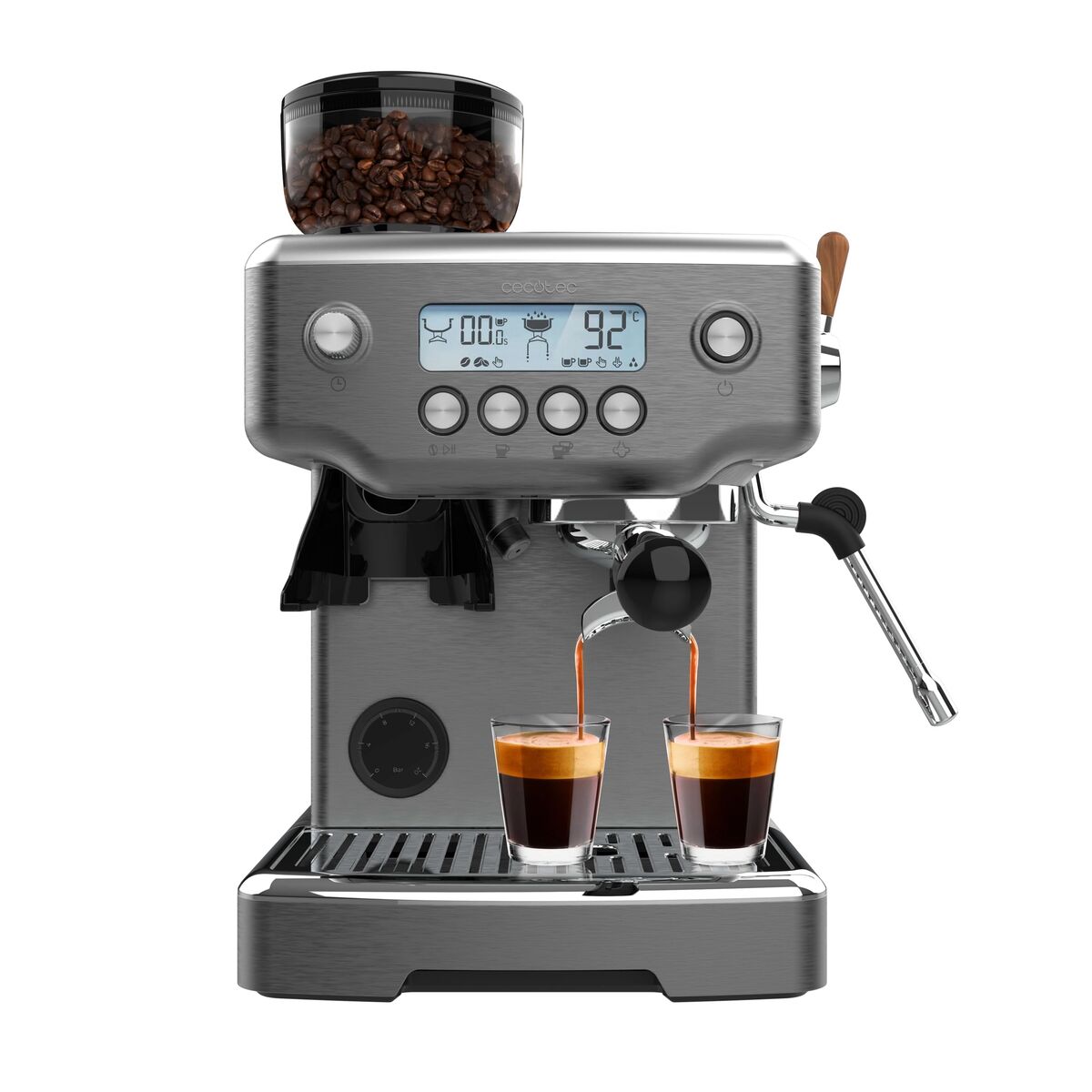 Manuell Espressobryggare Cecotec Power Espresso 20 Barista 2200 W Svart 20 bar finns hos Nordekko