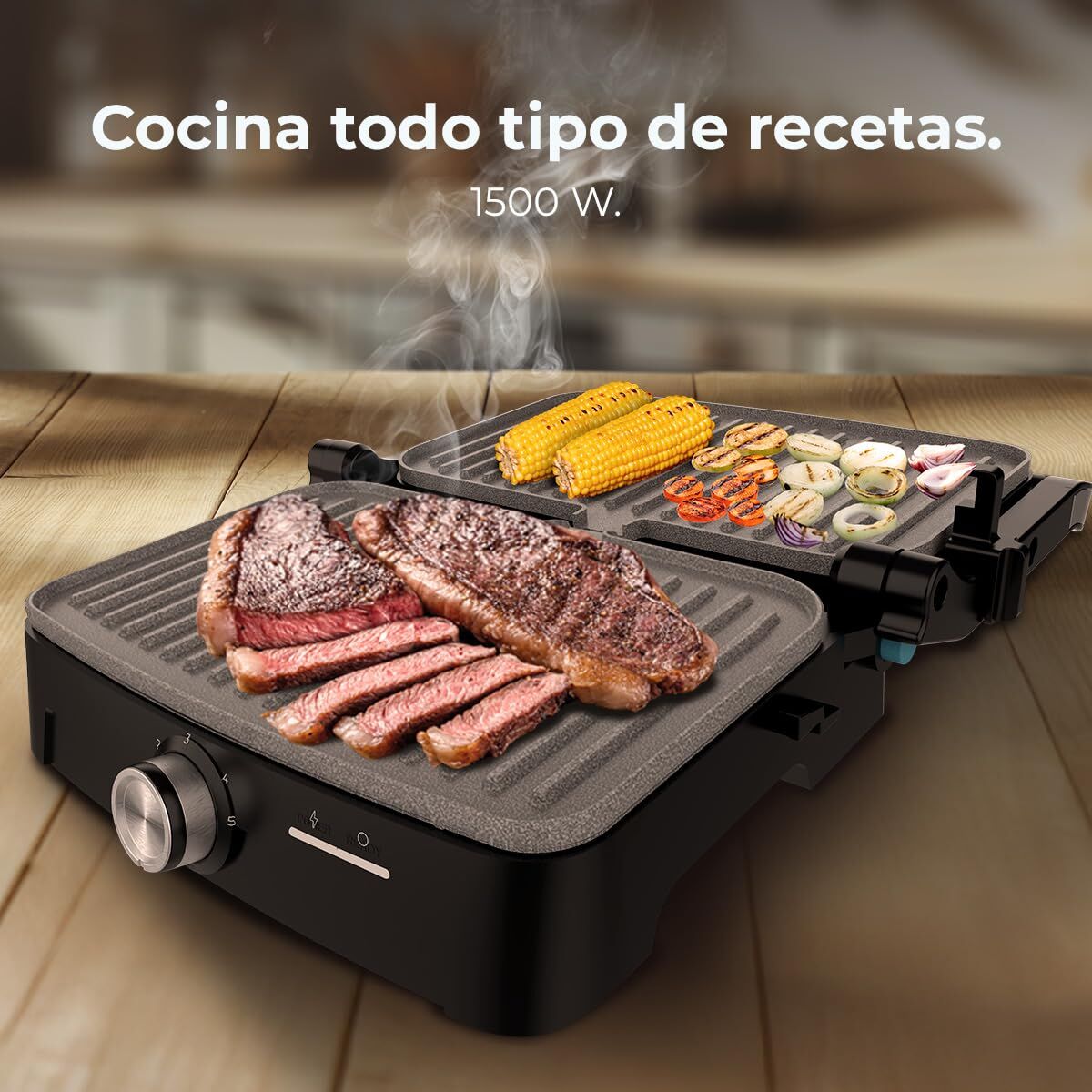 Elektriska Grillen Cecotec 1500 Full Open 1500 W finns hos Nordekko