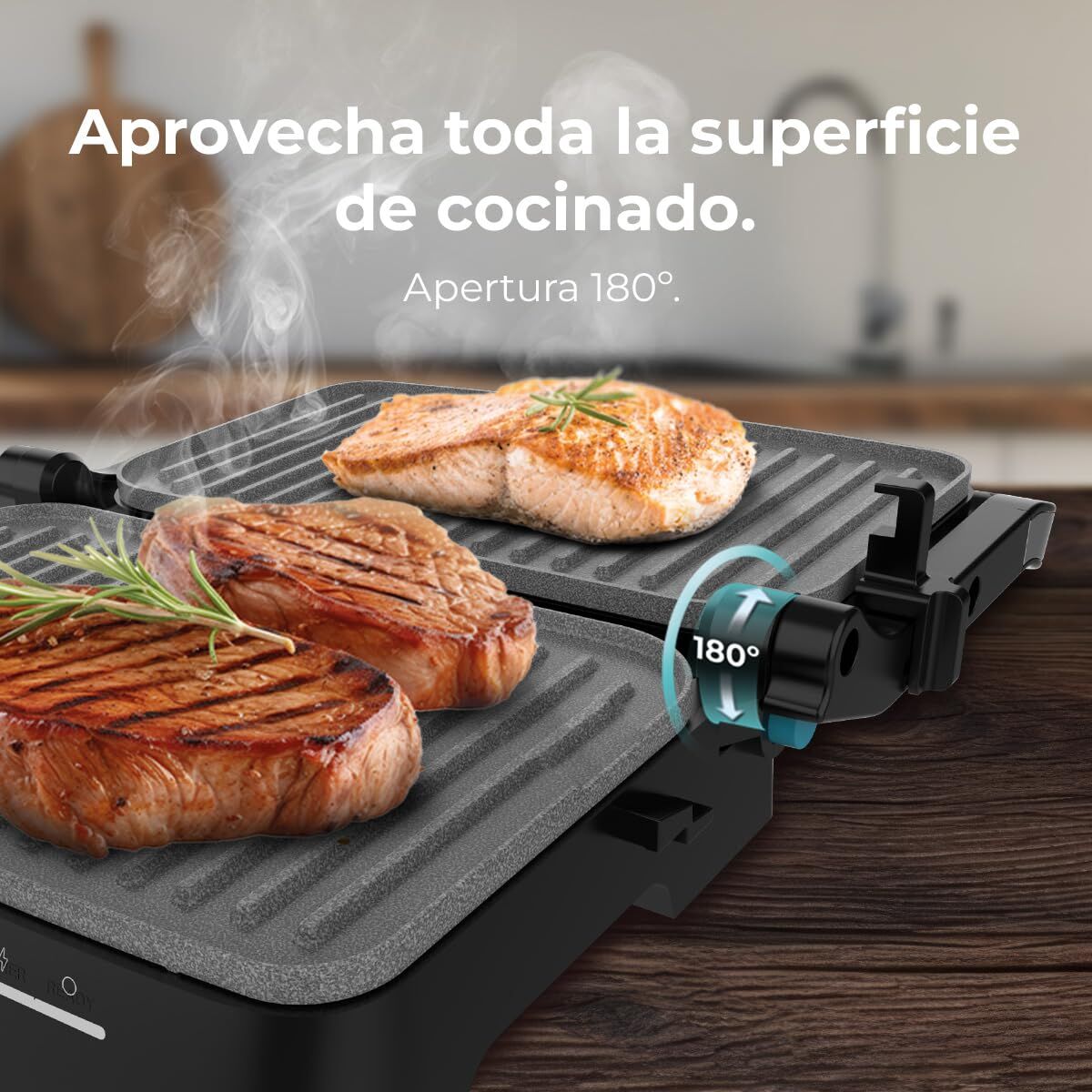 Elektriska Grillen Cecotec Rock'nGrill 2000 2000 W finns hos Nordekko