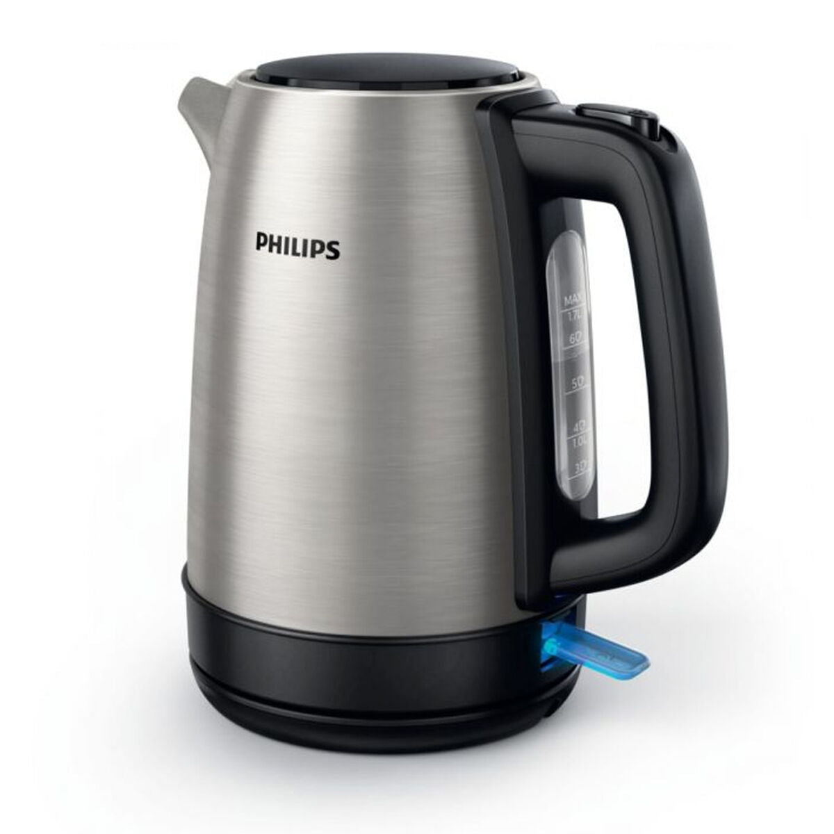 Vattenkokare Philips HD9350/90 1,7L 2200W Inox Svart Stål Rostfritt stål polypropen 2200 W 1,7 L finns hos Nordekko