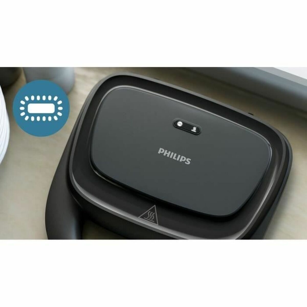 Smörgåsmaskin Philips HD2331/90 Svart 750 W finns hos Nordekko