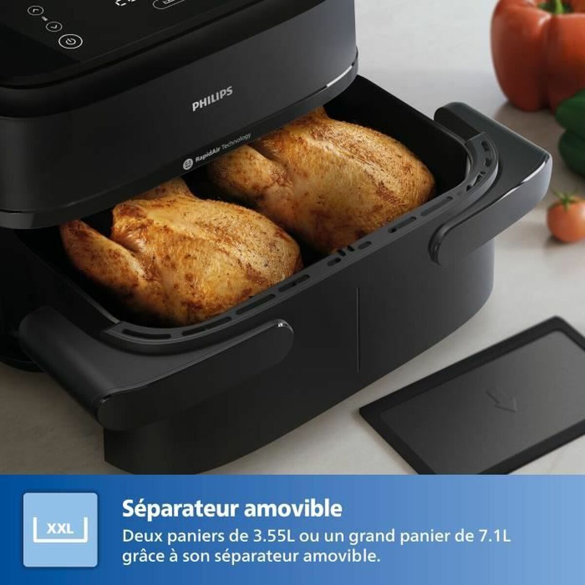 Luftfritös Philips Svart finns hos Nordekko