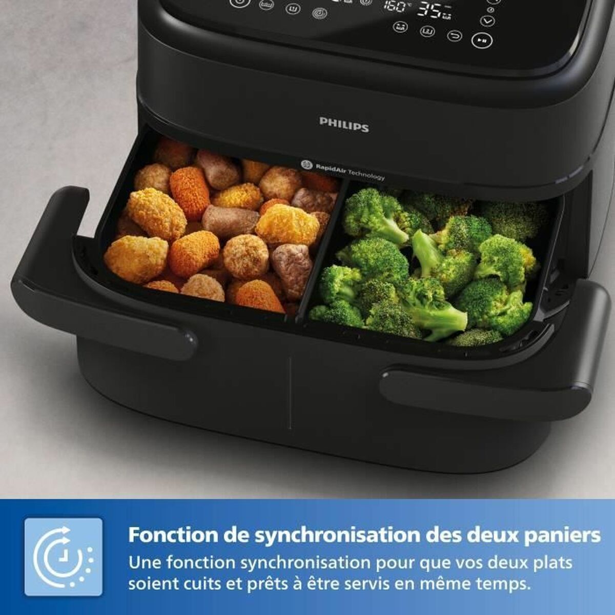 Luftfritös Philips Svart finns hos Nordekko