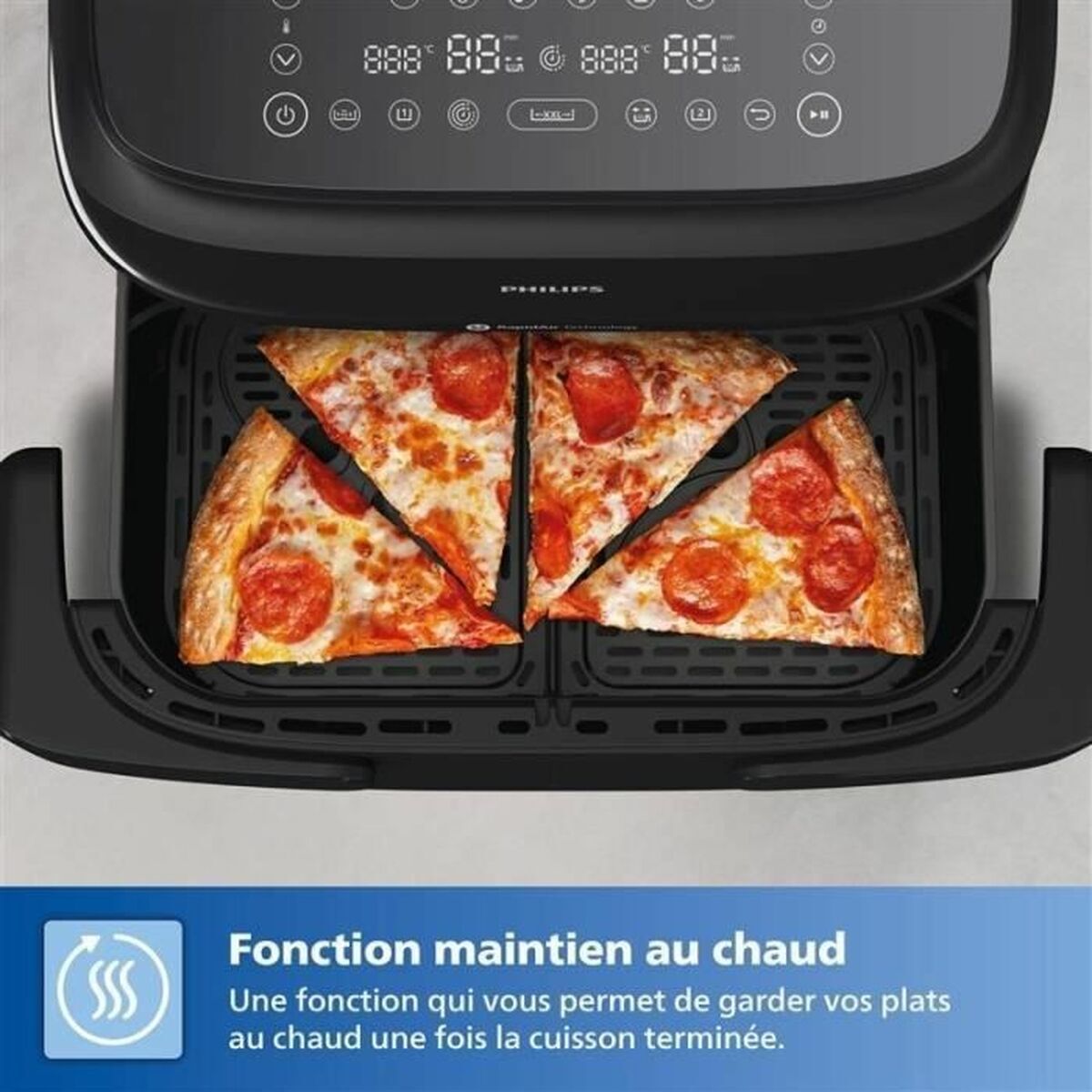 Luftfritös Philips Svart finns hos Nordekko