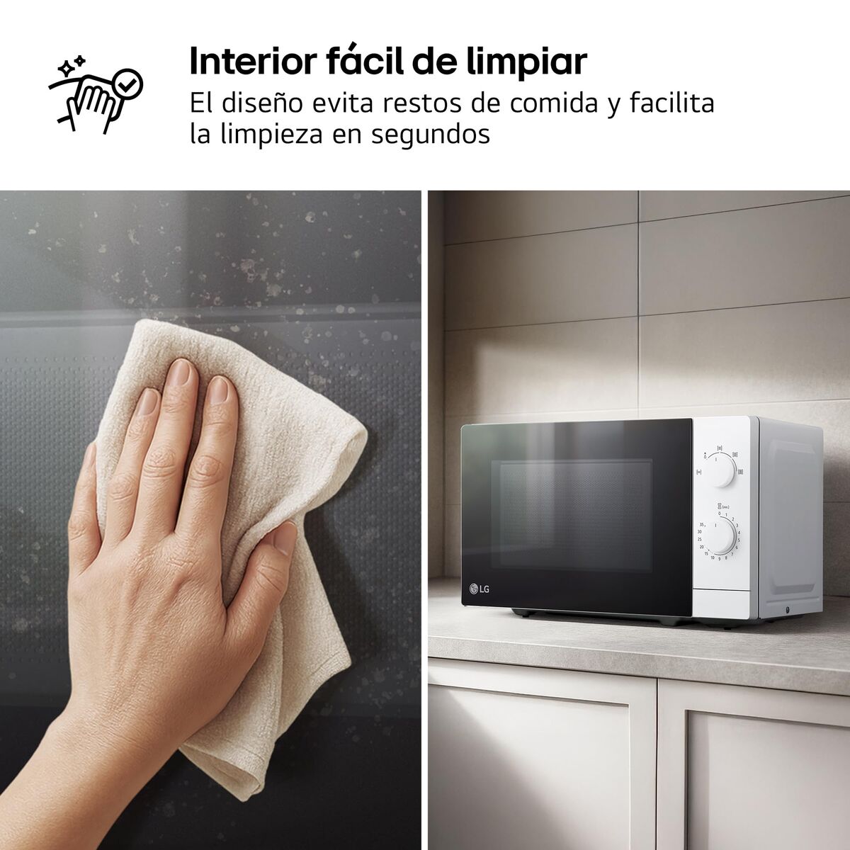 Mikrovågsugn med Grill LG Svart 20 L 700 W finns hos Nordekko