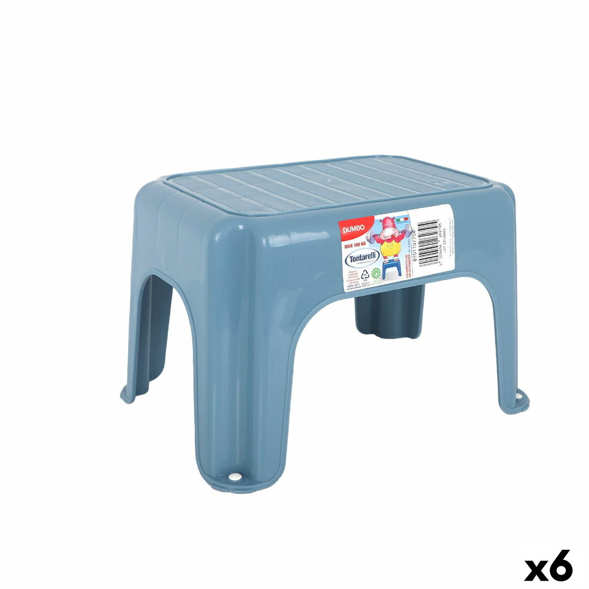Sittpall Tontarelli Dumbo Blå 29 x 21 x 18 cm (6 antal) finns hos Nordekko