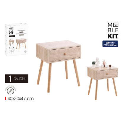 Nattduksbord MobleKit Brun 40 x 30 x 47 cm Trä MDF (4 antal) finns hos Nordekko