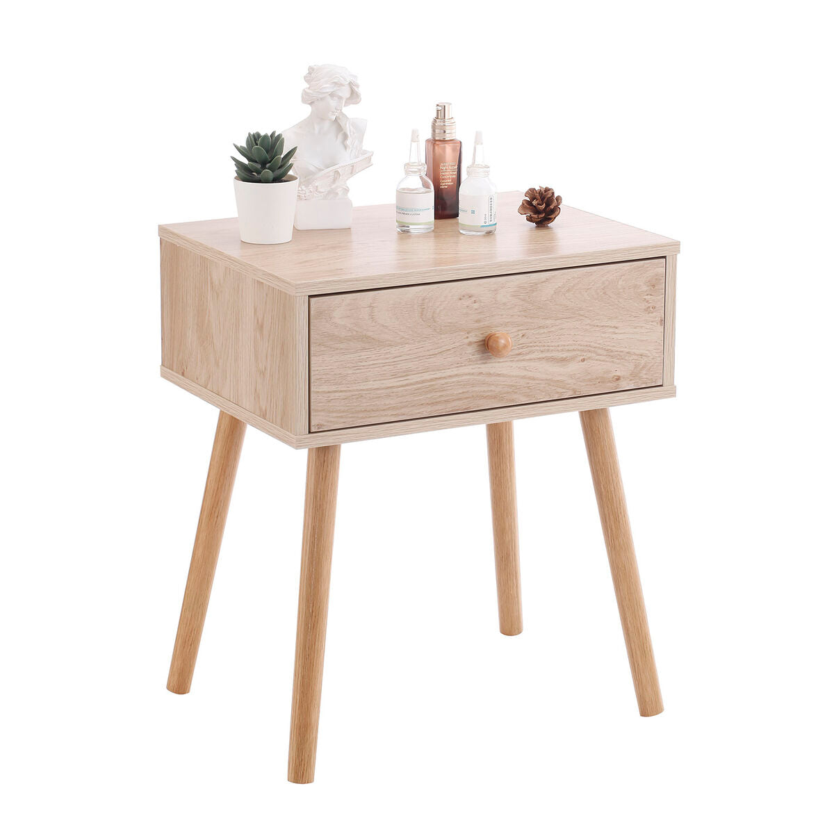 Nattduksbord MobleKit Brun 40 x 30 x 47 cm Trä MDF (4 antal) finns hos Nordekko
