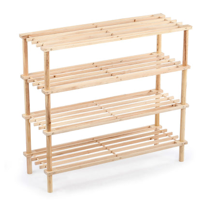 Skoställ Confortime Naturell Trä 74 x 26 x 67 cm (6 antal) finns hos Nordekko