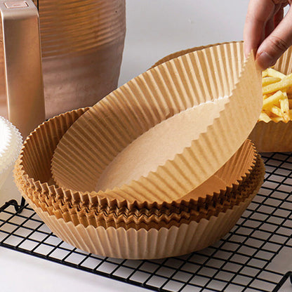 Papper för luftfritös Algon Ø 20 cm Brun 30 Delar (24 antal) finns hos Nordekko