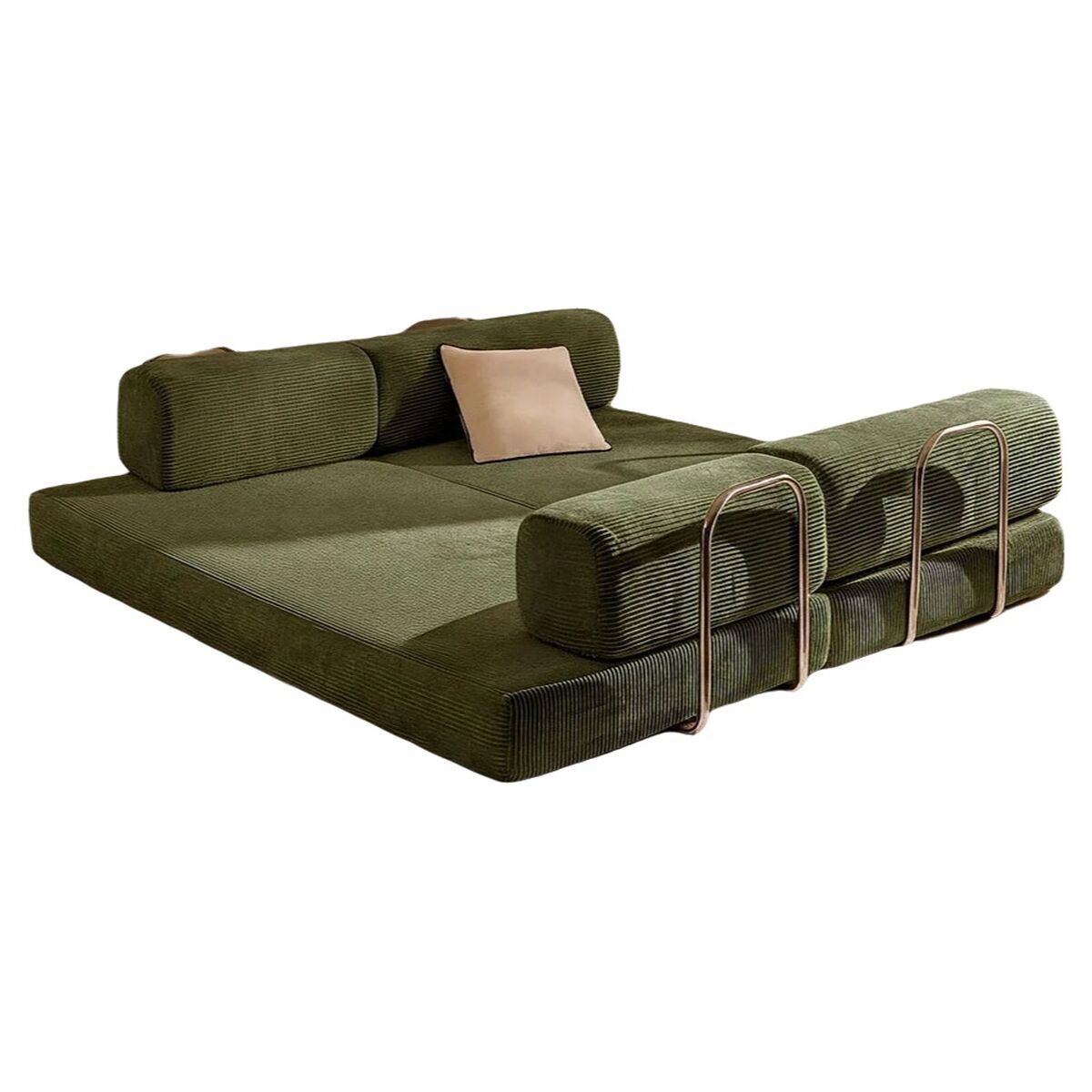 Soffa Home ESPRIT Grön Scandi 200 X 90 X 64 CM finns hos Nordekko
