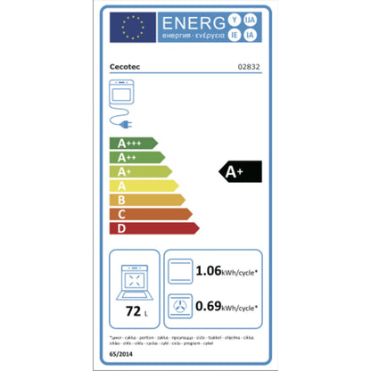 Inbyggnadsspis Cecotec Hexa SM406000 Edge+ A+ 2900 W 72 L finns hos Nordekko