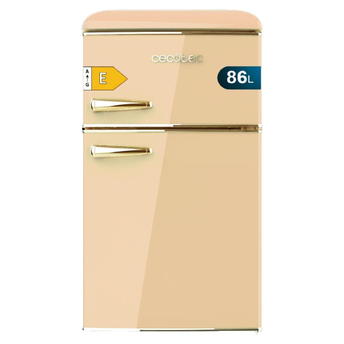 Kylskåp Cecotec Bolero CoolMarket 2D Origin 86 Beige E Beige Fristående finns hos Nordekko