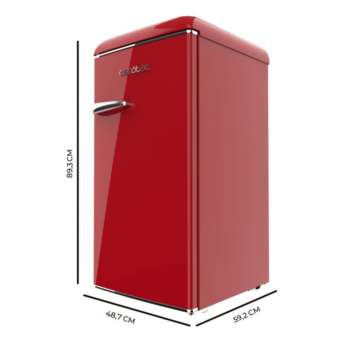 Minikylskåp Cecotec TT Origin 95 Red E 48,7 x 59,2 x 89,3 cm Röd finns hos Nordekko