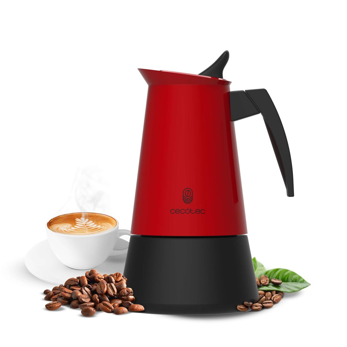 Italiensk Kaffepanna Cecotec Piccolina 600 Röd 10 Csészék 300 ml finns hos Nordekko