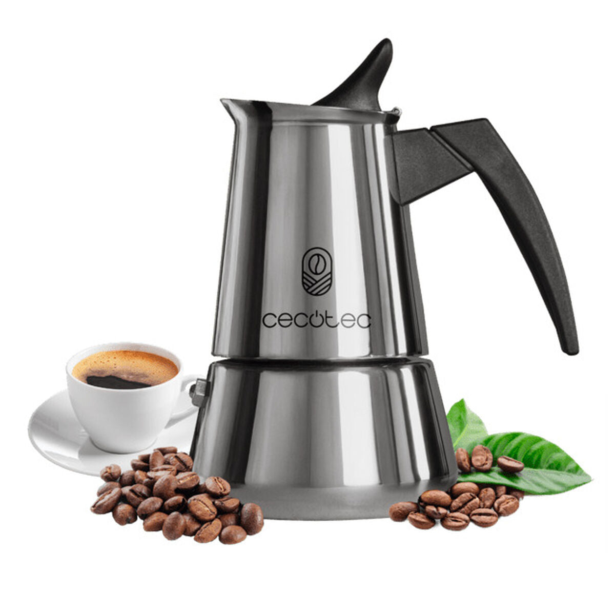 Italiensk Kaffepanna Cecotec Piccolina 900 Stål 10 Csészék 450 ml finns hos Nordekko