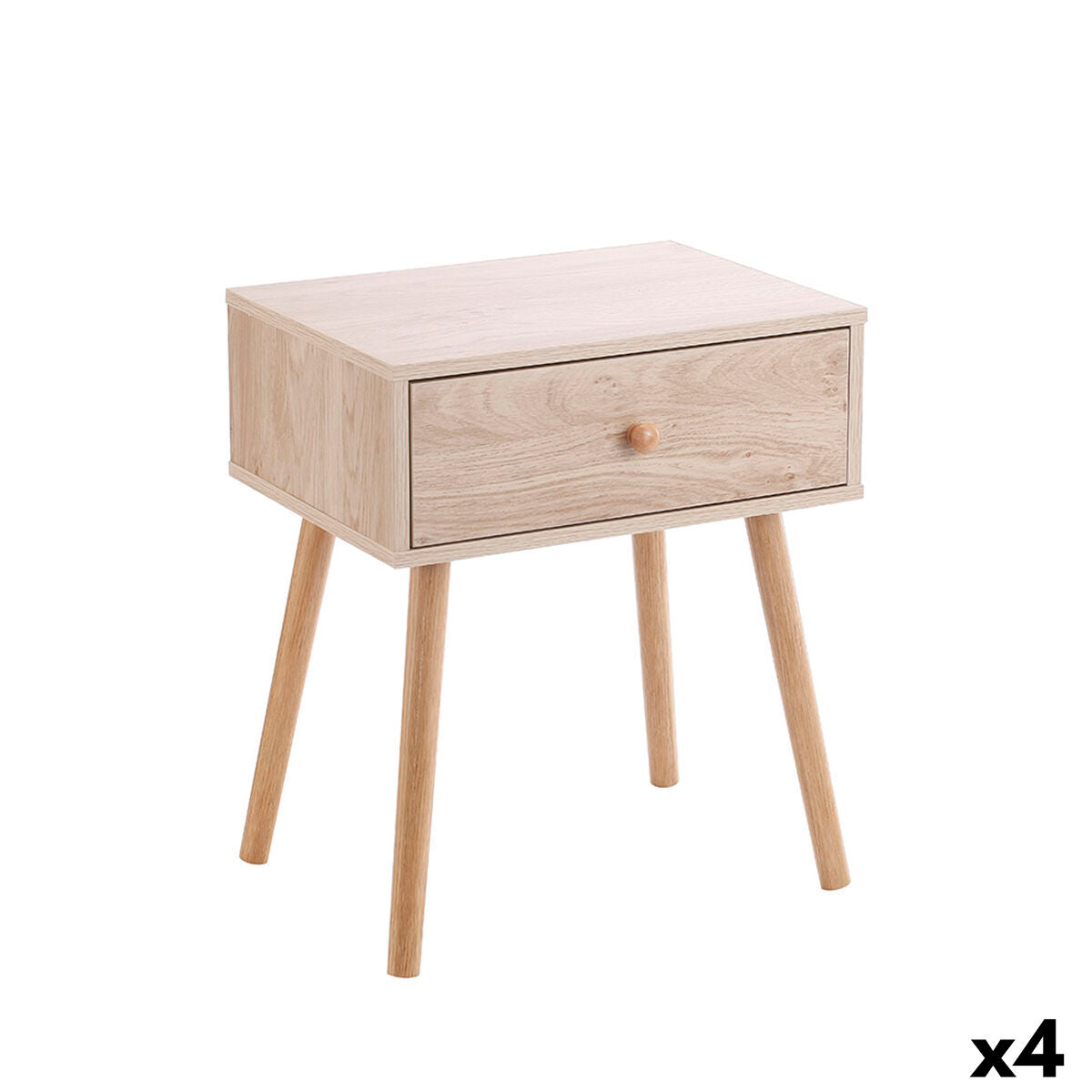 Nattduksbord MobleKit Brun 40 x 30 x 47 cm Trä MDF (4 antal) finns hos Nordekko