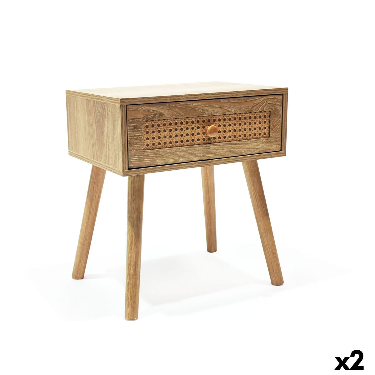 Nattduksbord MobleKit Brun 40 x 30 x 45 cm (2 antal) finns hos Nordekko