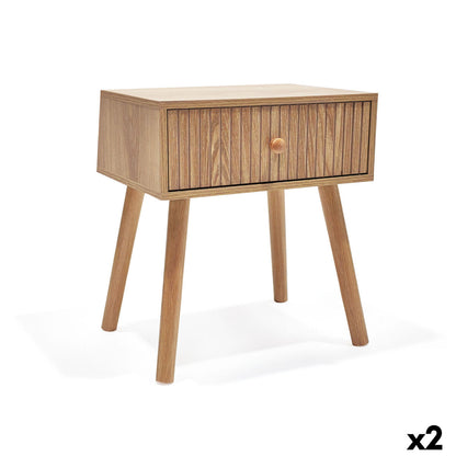 Nattduksbord MobleKit Brun 40 x 30 x 45 cm (2 antal) finns hos Nordekko